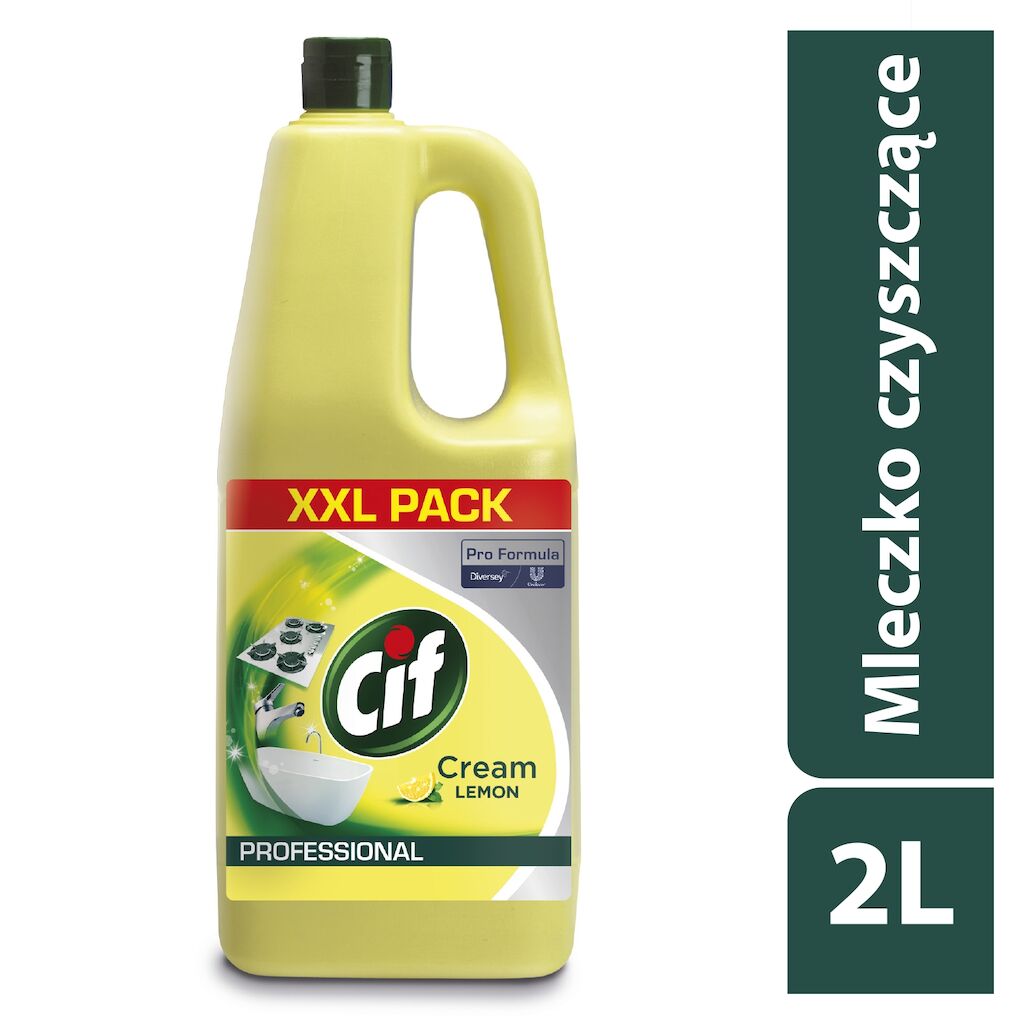 Cif Pro Formula Cream Lemon 6x2L - mleczko do czyszczenia mocno zabrudzonych powierzchni
